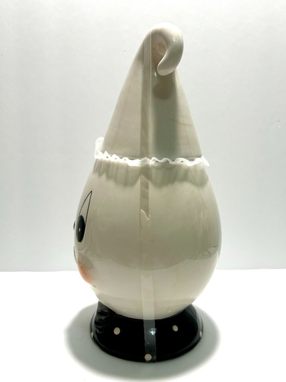 NWT Johanna Parker Halloween "Gus" Ghost Ceramic Cookie Jar Canister Vintage - Picture 3 of 7